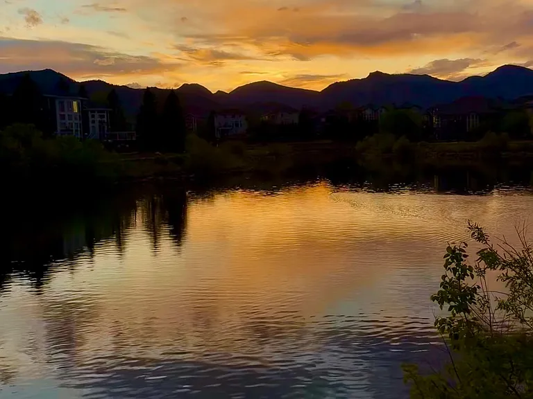 One of the gorgeous sunsets the home gets enveloped in