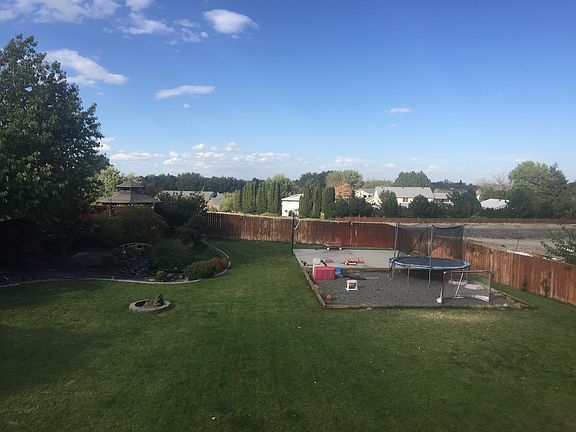 fenced backyard