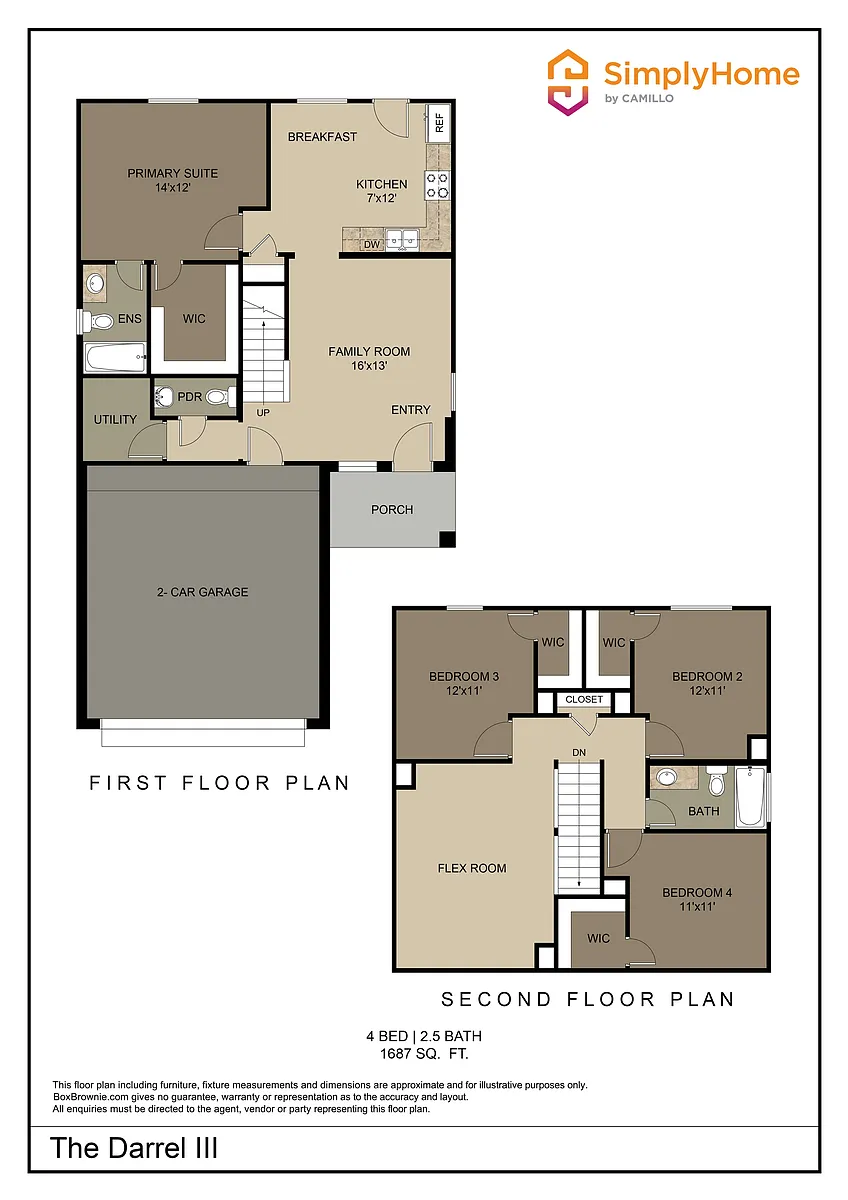 Darrel III Floorplan Darrel III Floorplan - 5710 Plantation Forest Dr