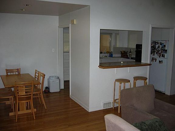 Living & dining room toward kitchen