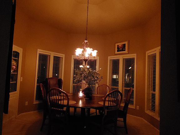 Formal dining room in the ev