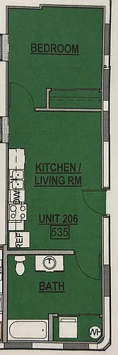 Floor plan 1X1
