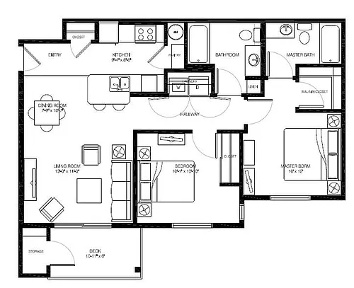 Floor plan 2B2B