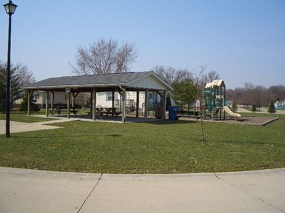 Park playground & picnic pavilion.
