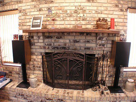 Brick Fireplace & Hearth