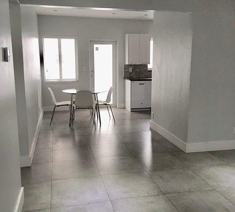 Large living room, dining area