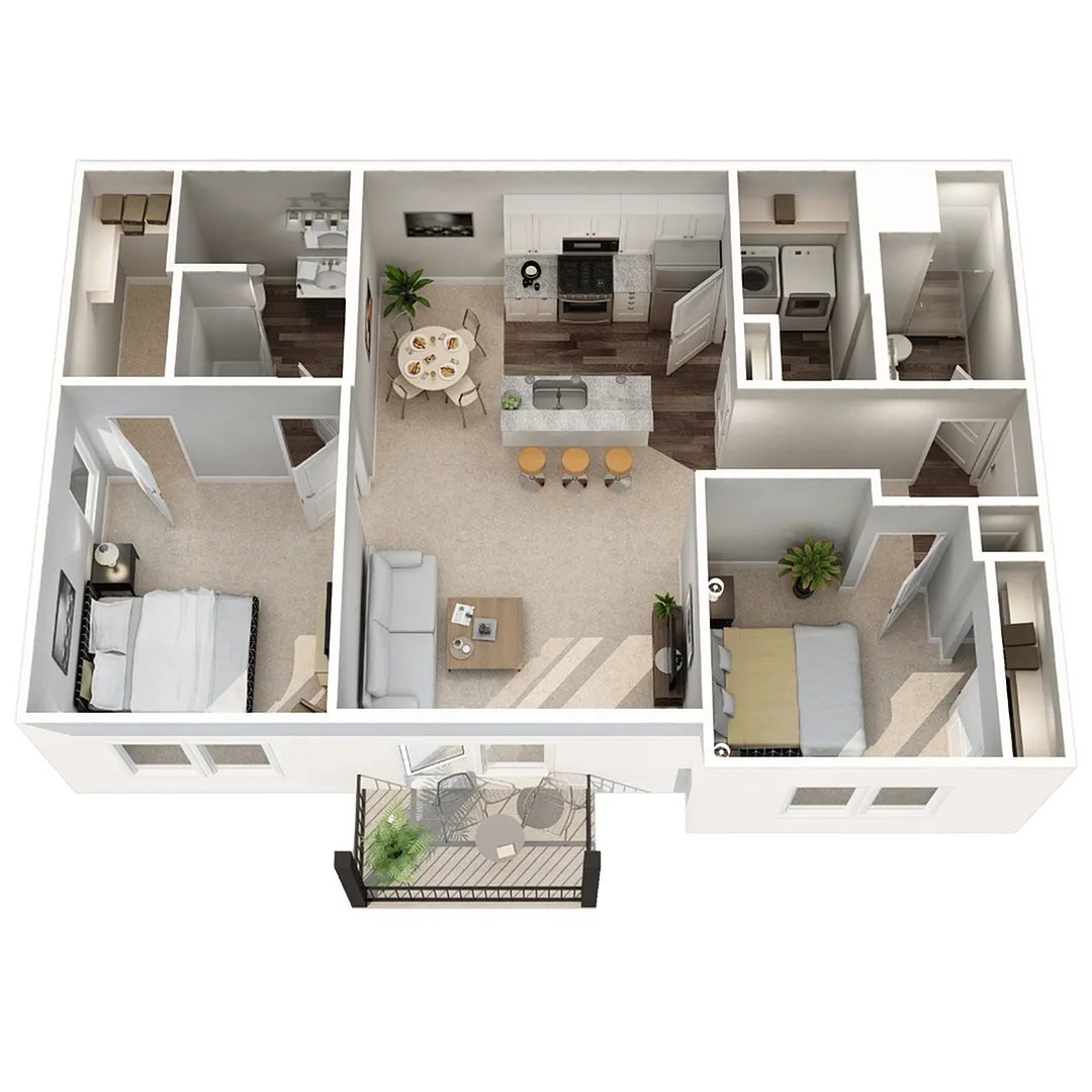 Floor plan 2x2 Phase 1