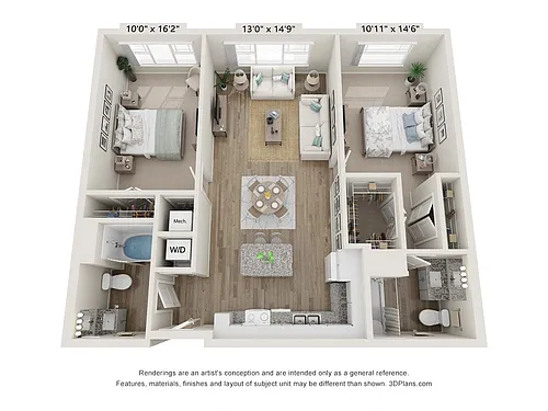 Floor plan 2C