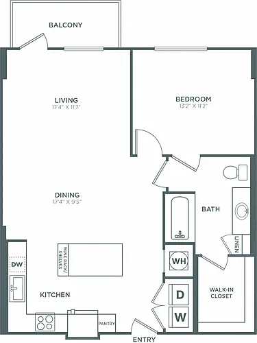 Floor plan The Kraddick Tower