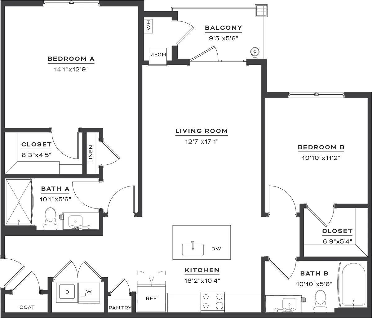 Floor plan B3