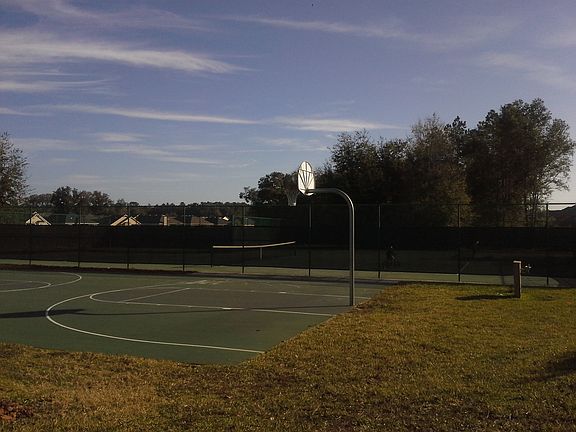 Basketball and Tennis courts