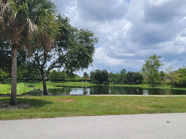 lake at front
