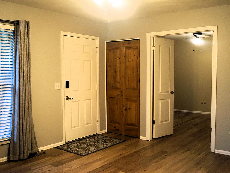 View from living room into Den.