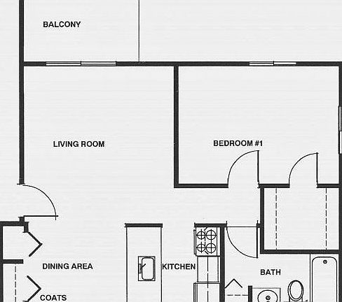 One Bedroom Layout