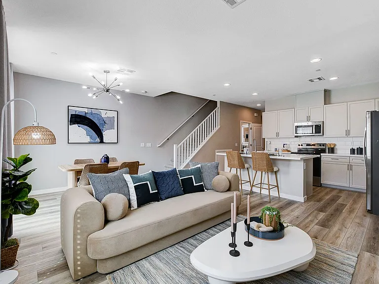 The Crest Open Concept Living Room