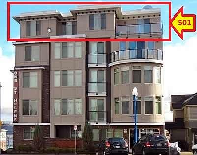 Front Building Exterior showcasing Penthouse unit