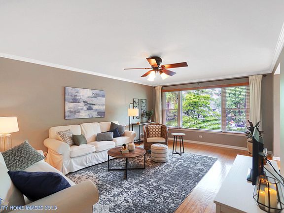 Nice size living room with hardwood floors