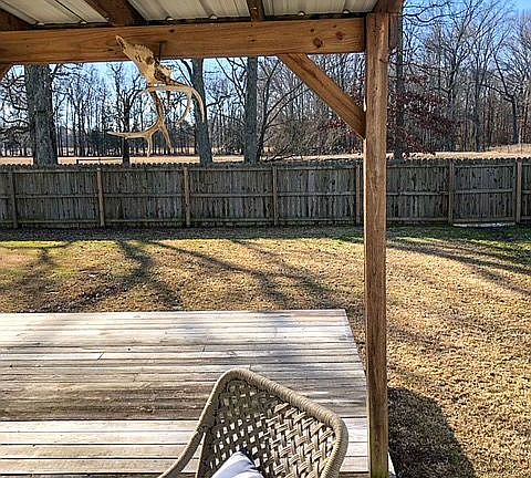 Large Covered Porch in Back 