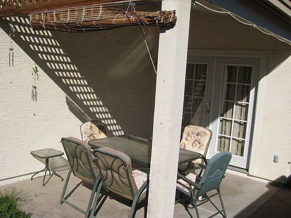 North/South exposure with a covered patio