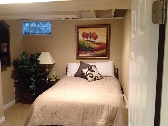Basement bedroom/office
