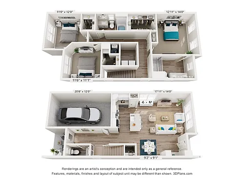 Floor plan The Mint Townhome