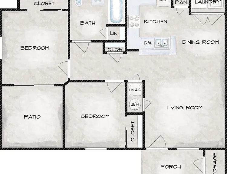 B Floorplan Diagram