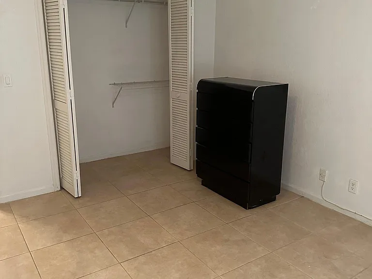 Master bedroom with walk in closet