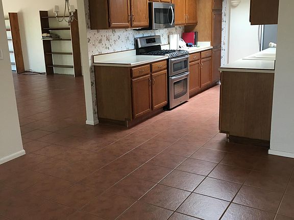 Kitchen opens into family room or around the corner from Formal dining