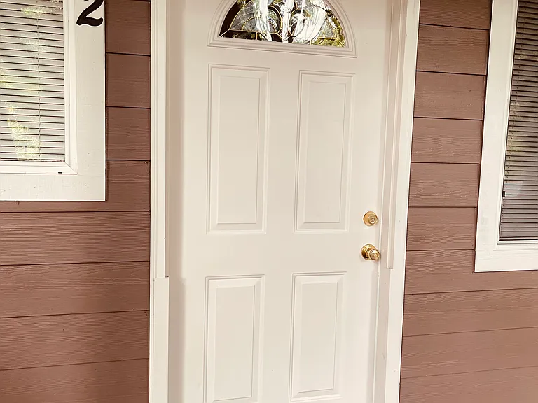 Outside entry into the residence