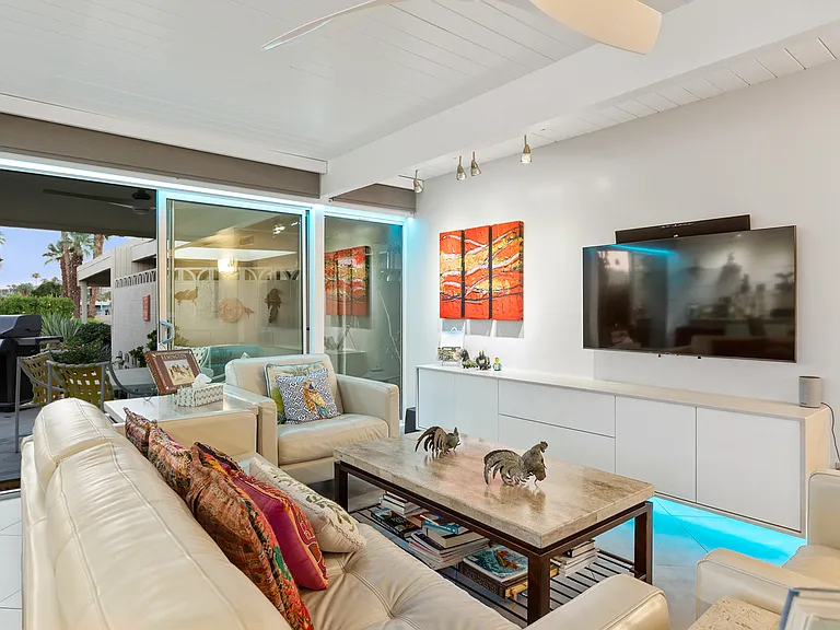 The living room area.