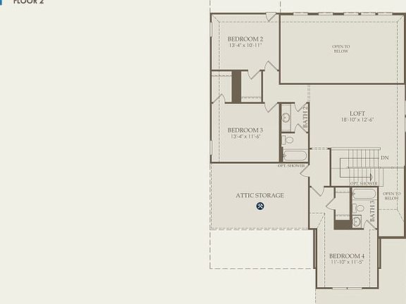 Garwood Floor Plan, Quick Move-in Home, Floor 2