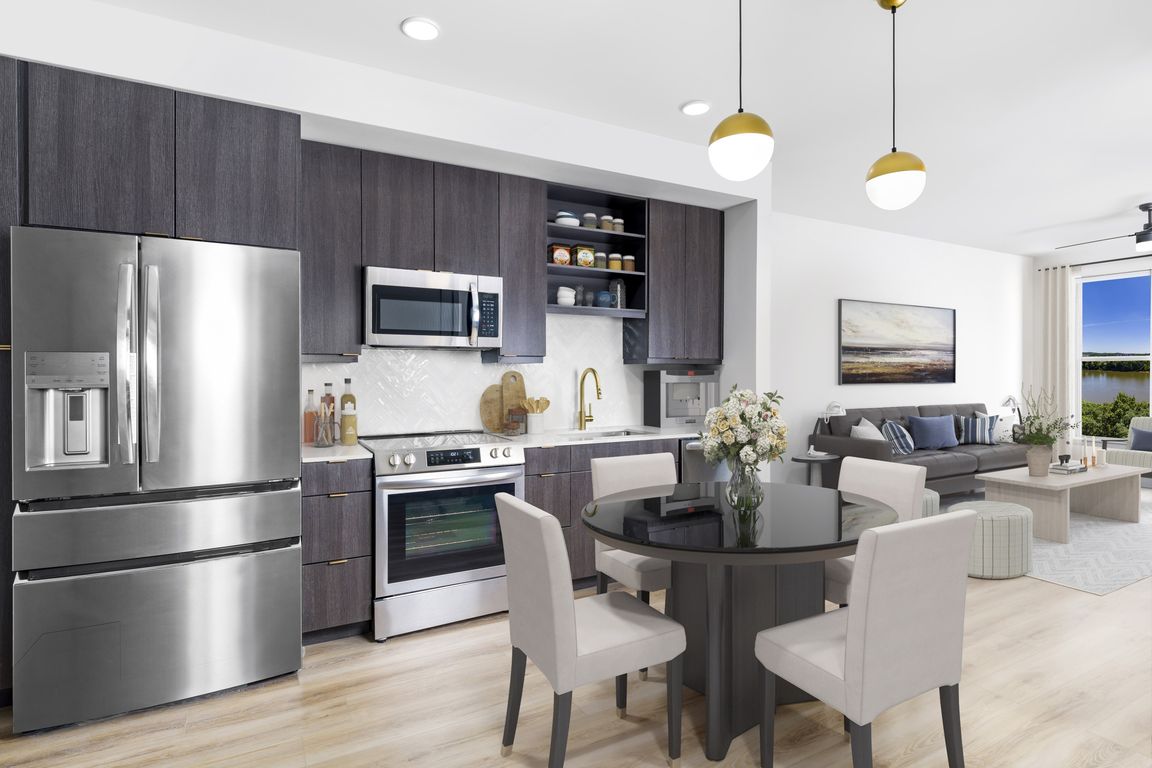 Savor the perfect blend of comfort and style at Modera Riverview, where select apartment homes feature separate dining areas.