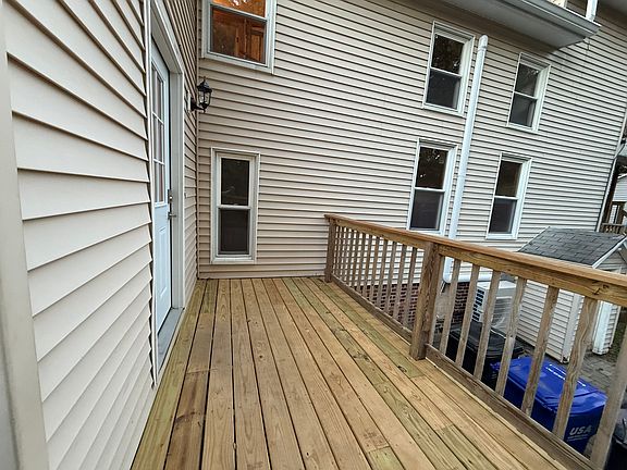 Rear entry and private deck.