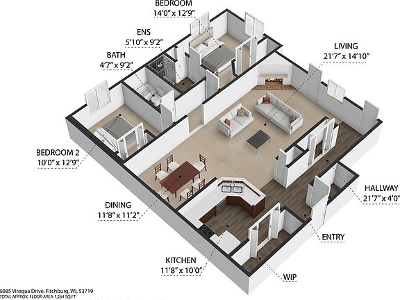 4th image of 6083-6089 Viroqua Dr #6083-C