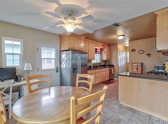 Dining room and open kitchen