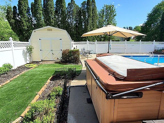 Work shop and hot tub