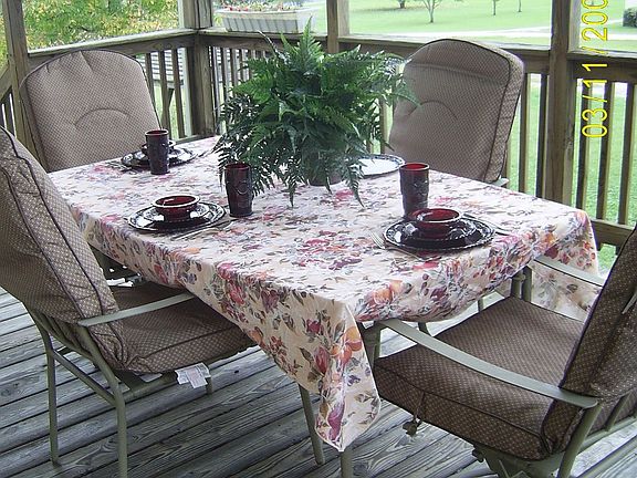 Front Porch overlooking mountains