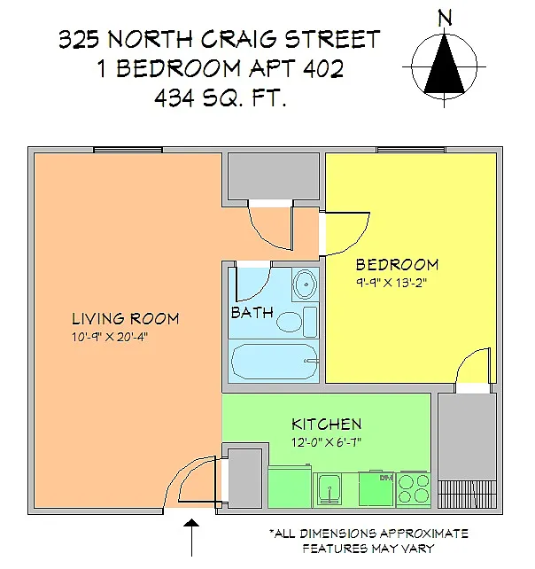 Floor plan 1 Bedroom