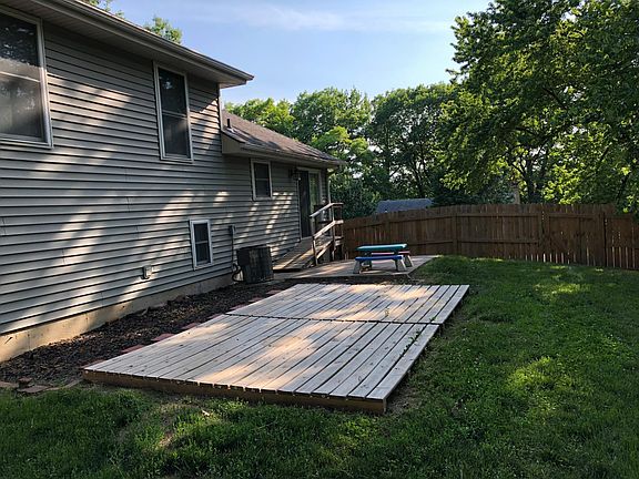 Fenced backyard 
