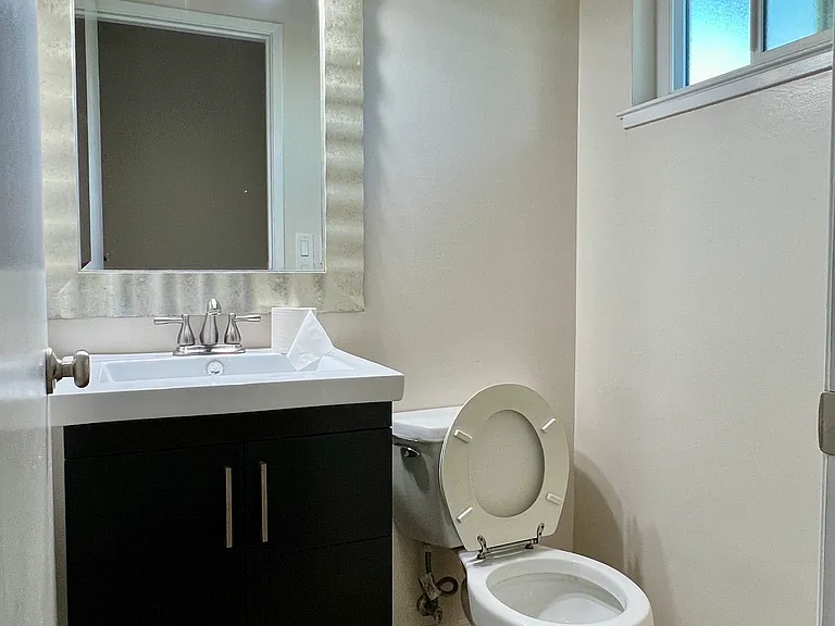 Half bathroom on 1st floor