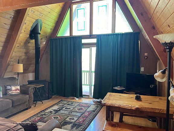 Living room with fireplace