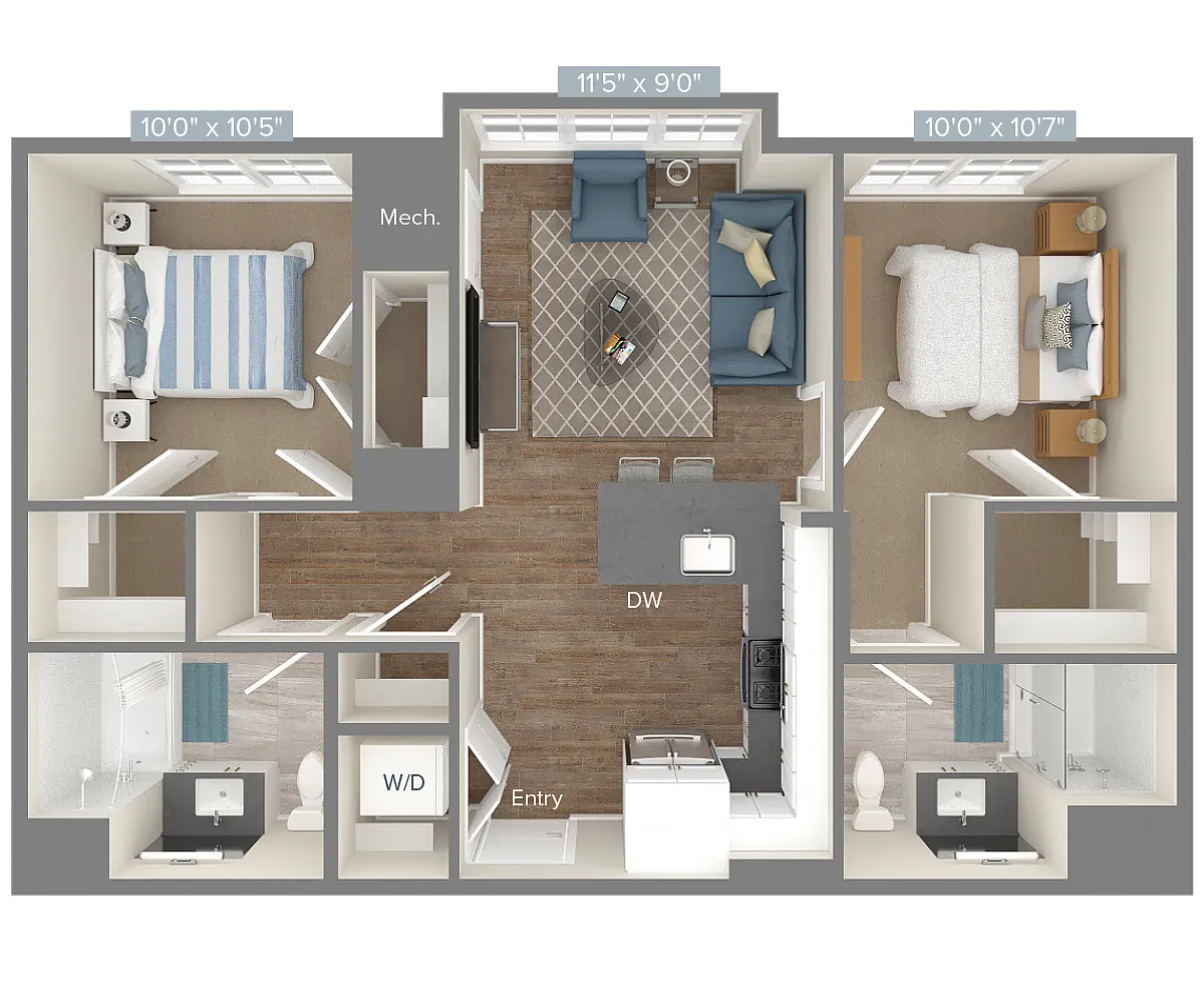 Floor plan B1-859