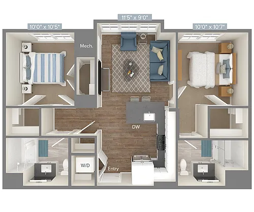 Floor plan B1-859