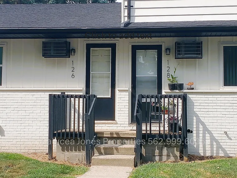 Back door with push button lock for easy access