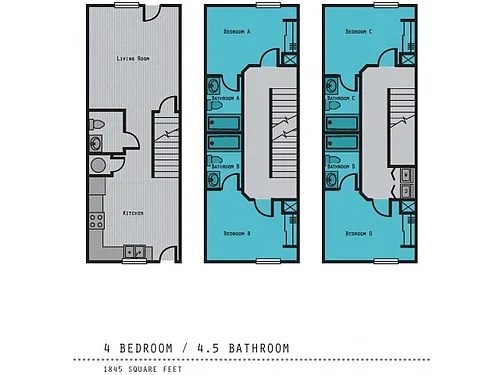 Floor plan 4X45