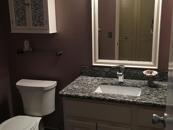 Updated bath with marble shower