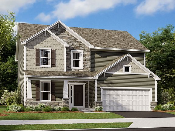 Evanston Elevation C w Optional Stone