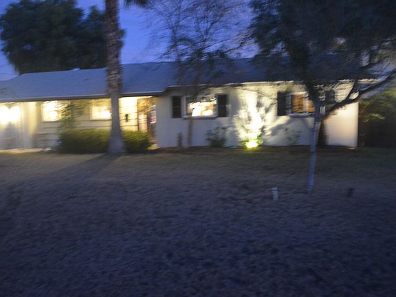 House at dusk
