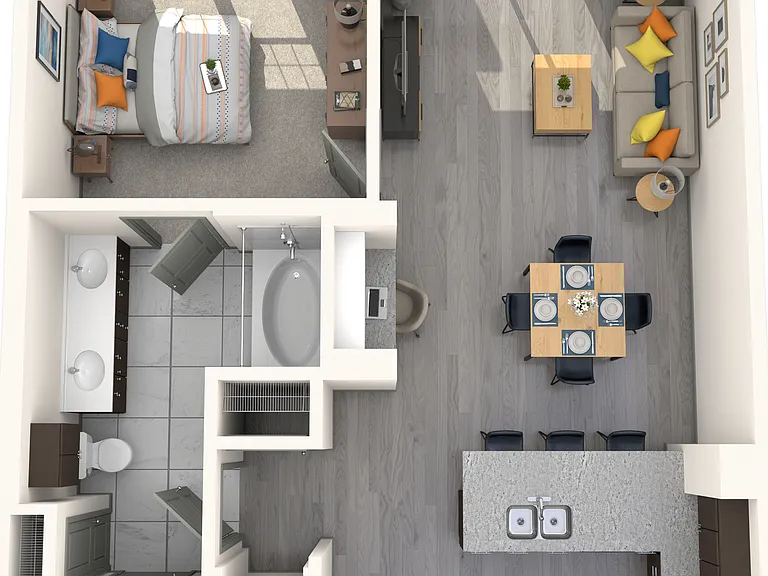 1 Bedroom floorplan 1 Bedroom floorplan