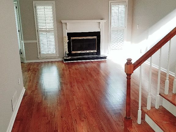 Living room with fireplace